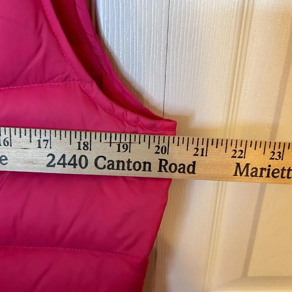 Talbots Down Puffer Vest Womens Large Pink - Picture 11 of 12